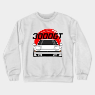 Front White 3000GT 1990 1993 JDM Crewneck Sweatshirt